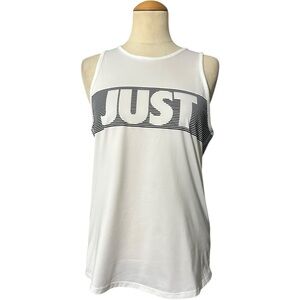 Nike Just Do It Dri Fit Tank Top Womens White Small
